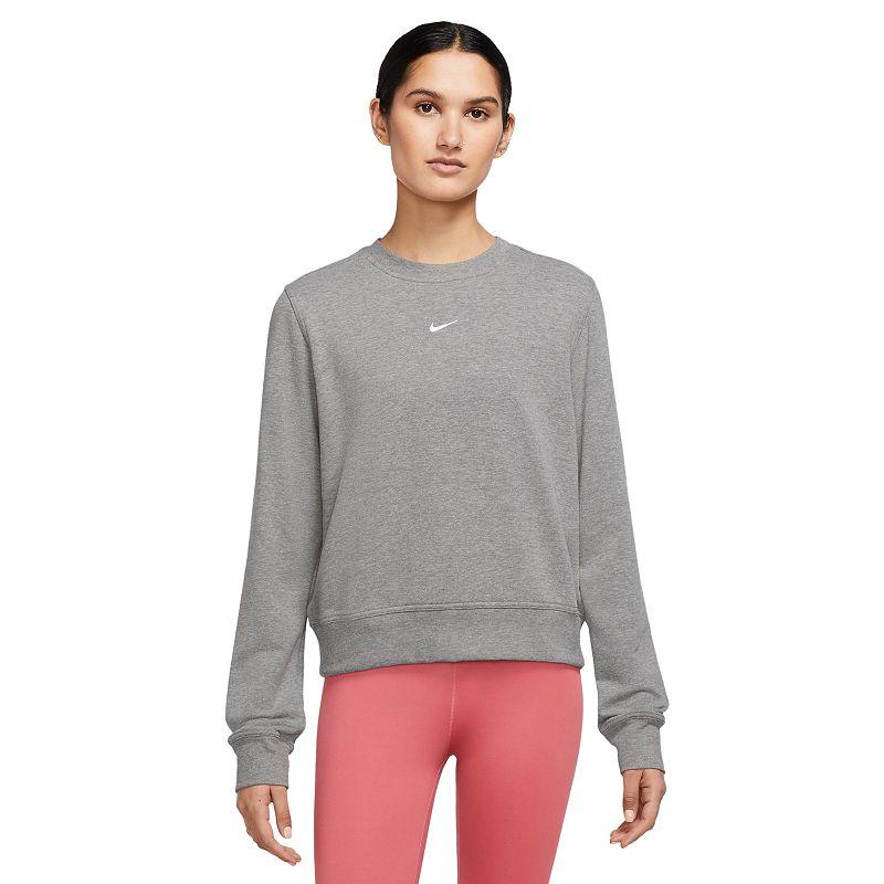 Nike Women's Dri-FIT One Crew-Neck French Terry Sweatshirt Product Image