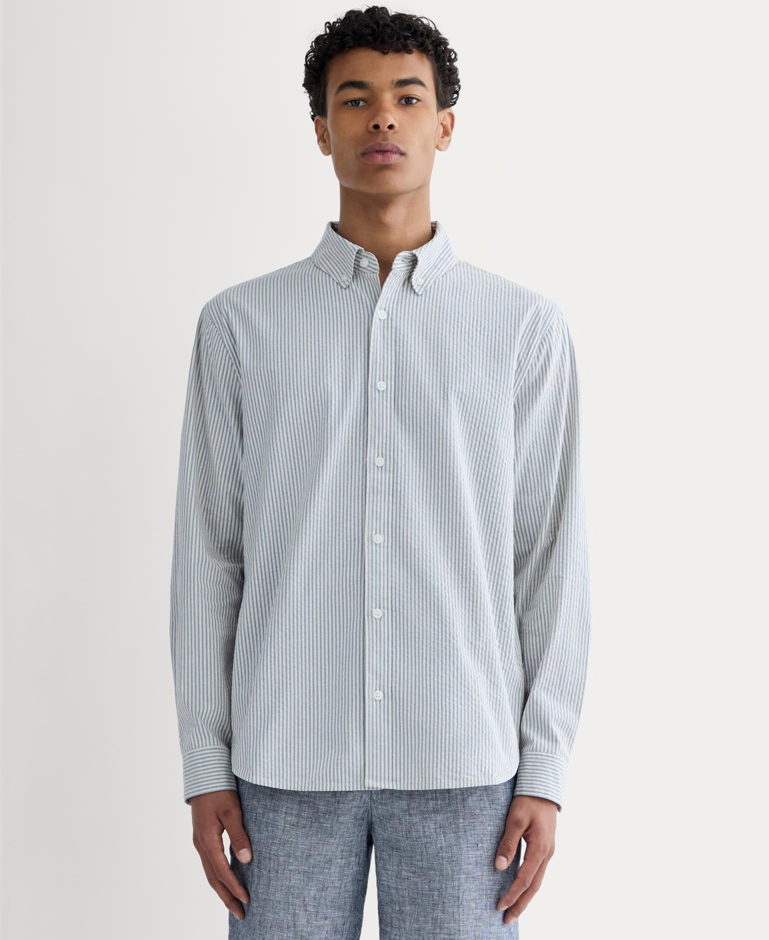 Mens Seersucker Long-Sleeve Shirt by Everlane Product Image