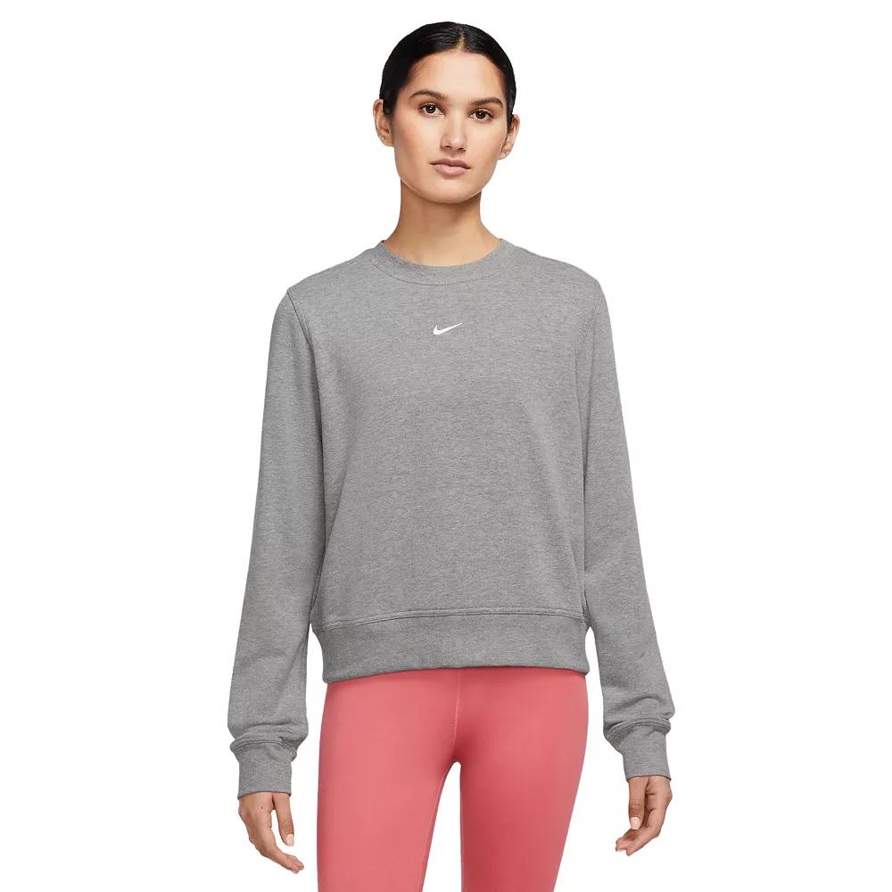 Nike Women's Dri-FIT One Crew-Neck French Terry Sweatshirt Product Image