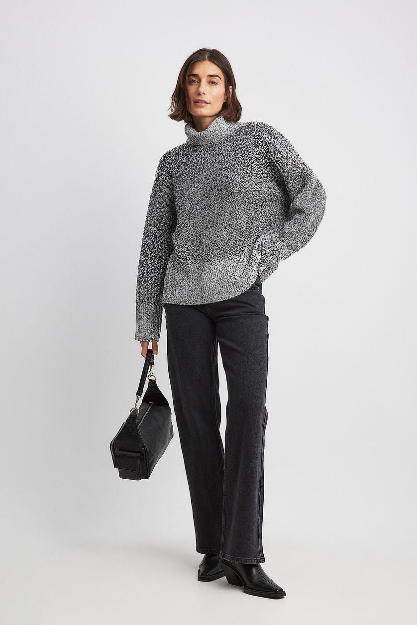 Turtleneck Knitted Sweater Product Image