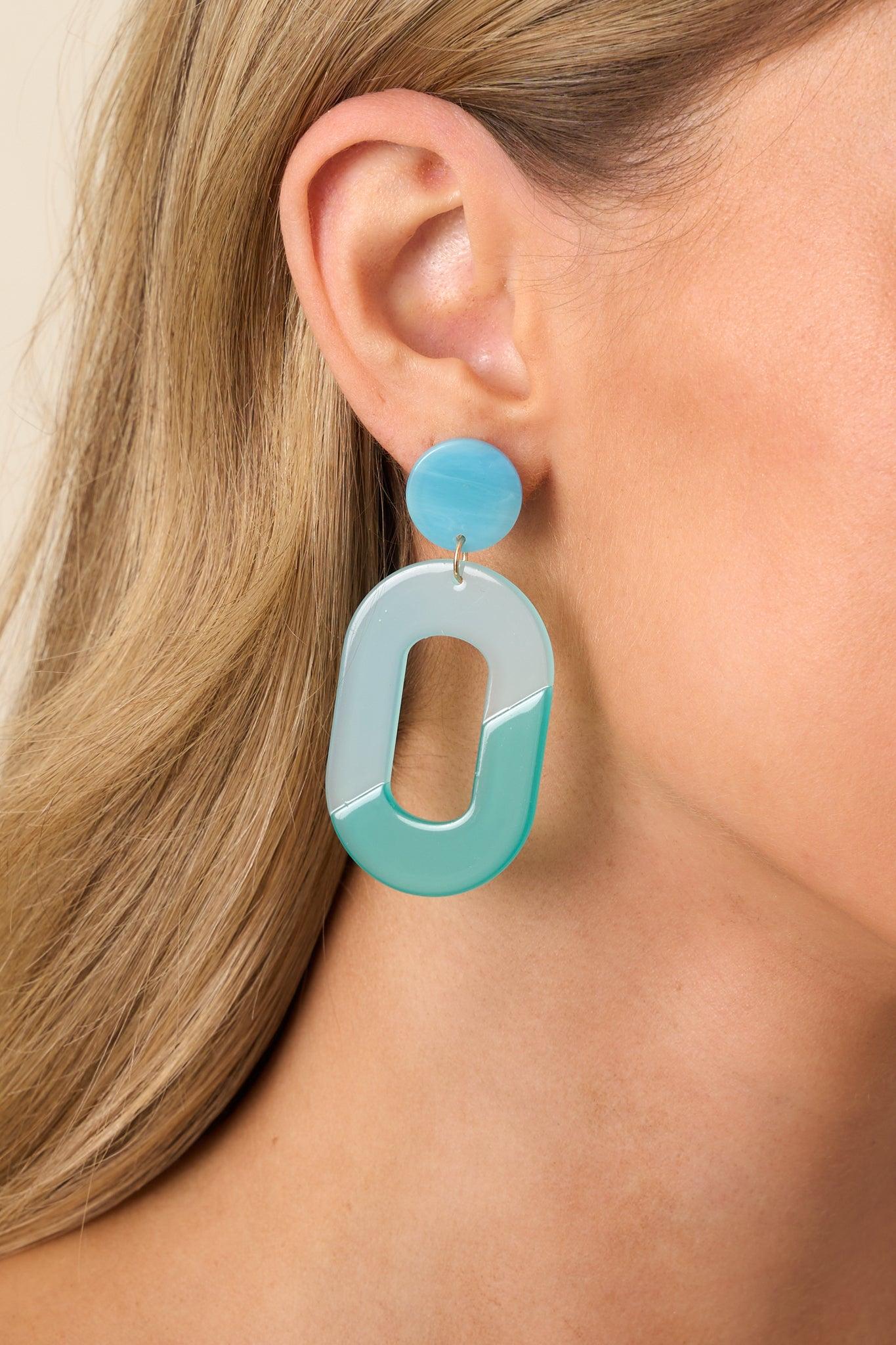 Make It Yours Blue Drop Earrings Product Image