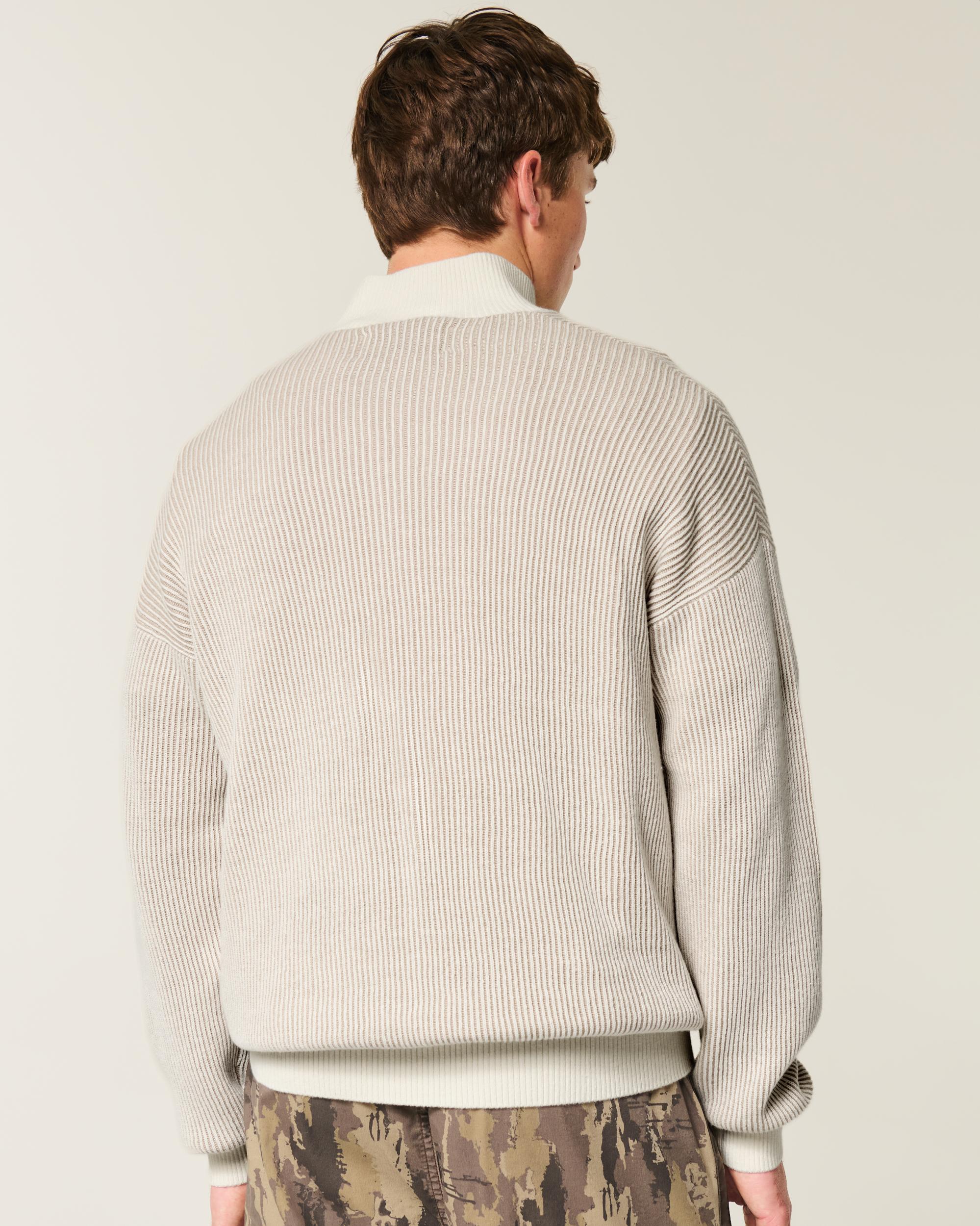 Boxy Quarter-Zip Sweater Product Image