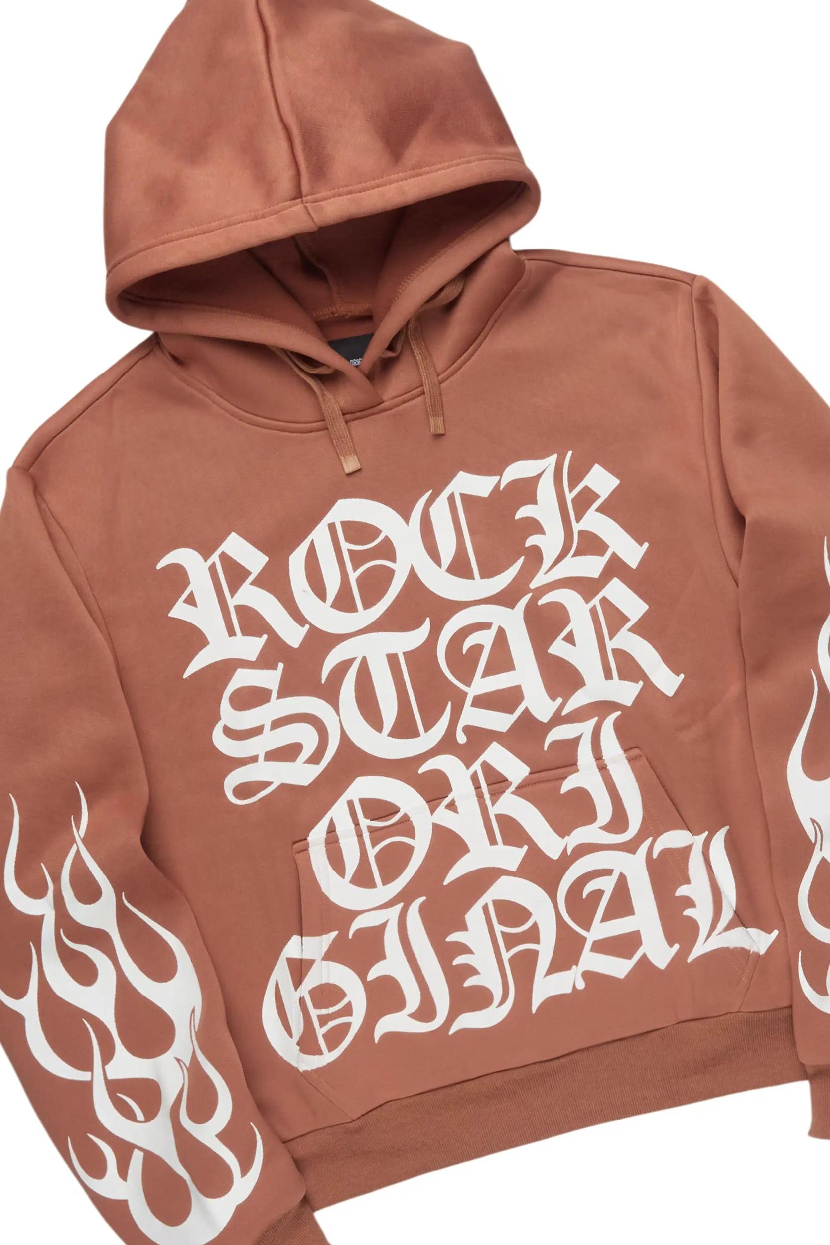 Anisha Mocha Stacked Track Set Female Product Image