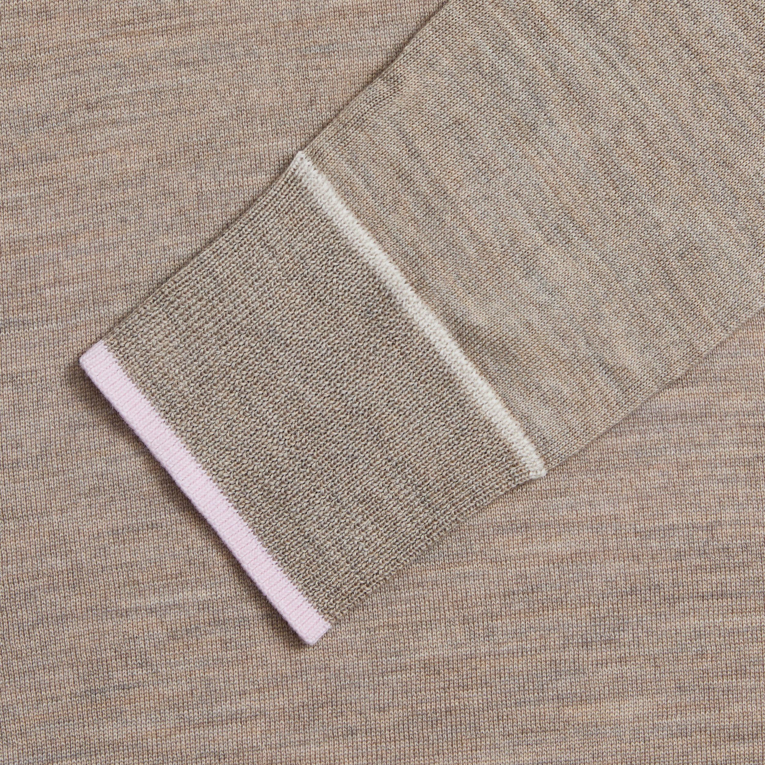 COLOUR BLOCK MERINO WOOL SWEATER Product Image