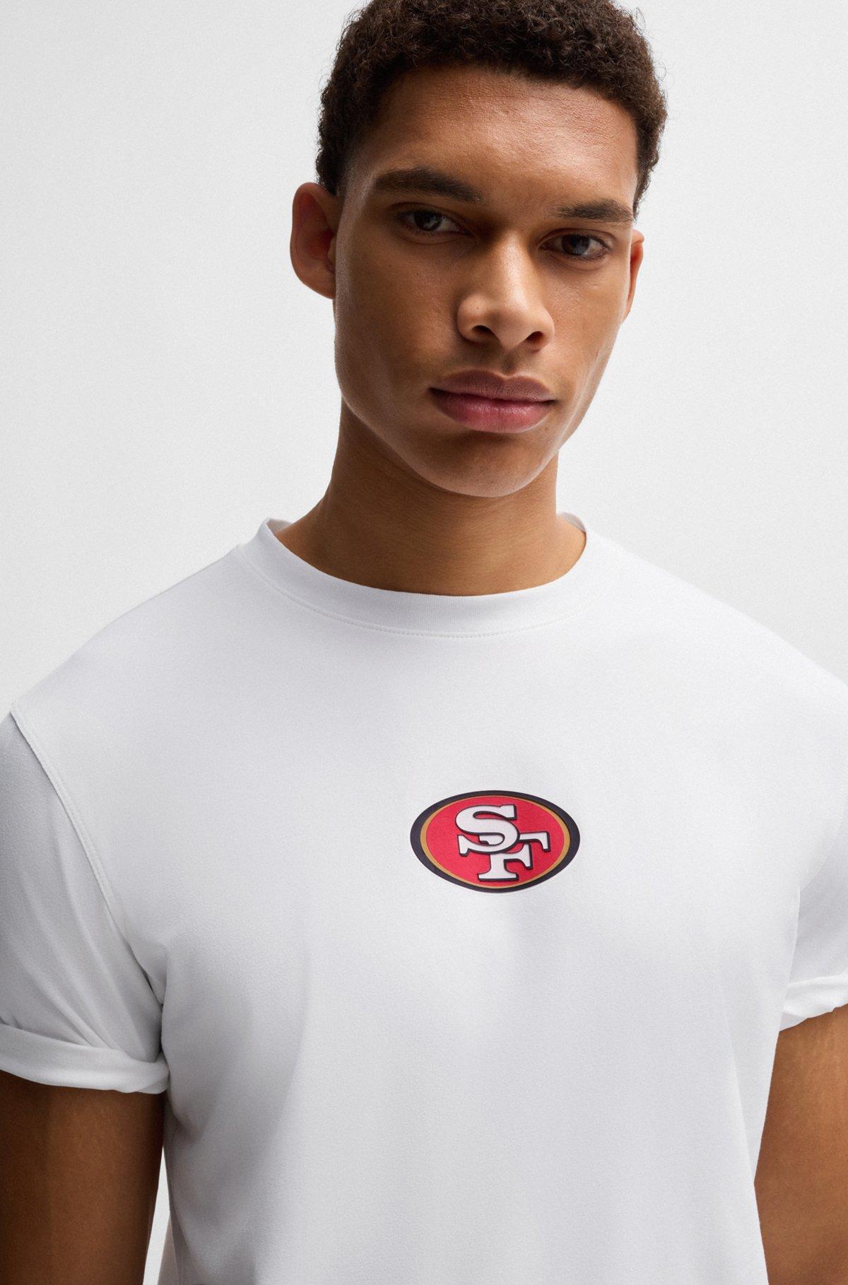 BOSS x NFL stretch-cotton T-shirt with special branding Product Image