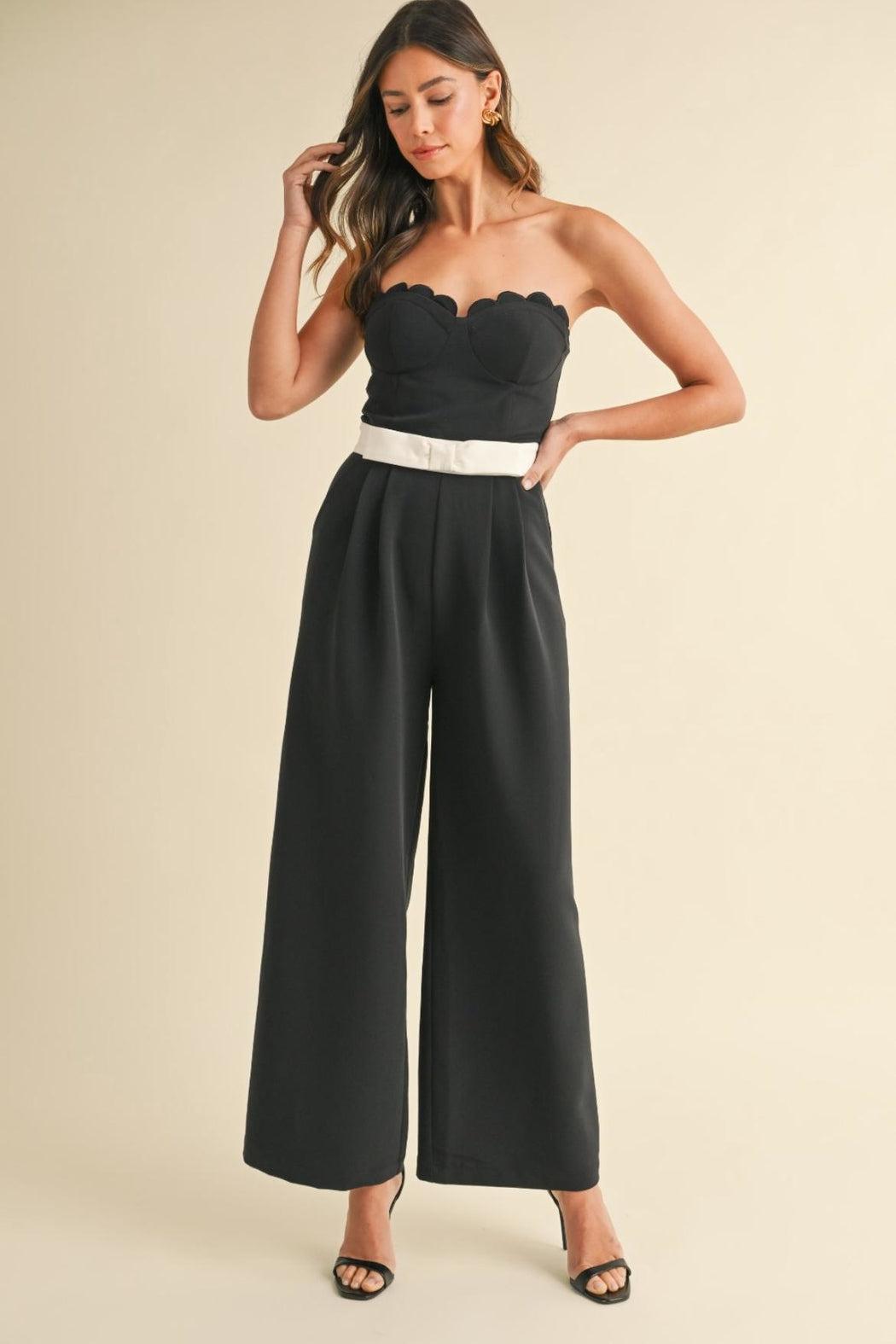 Strapless Bow Jumpsuit Product Image