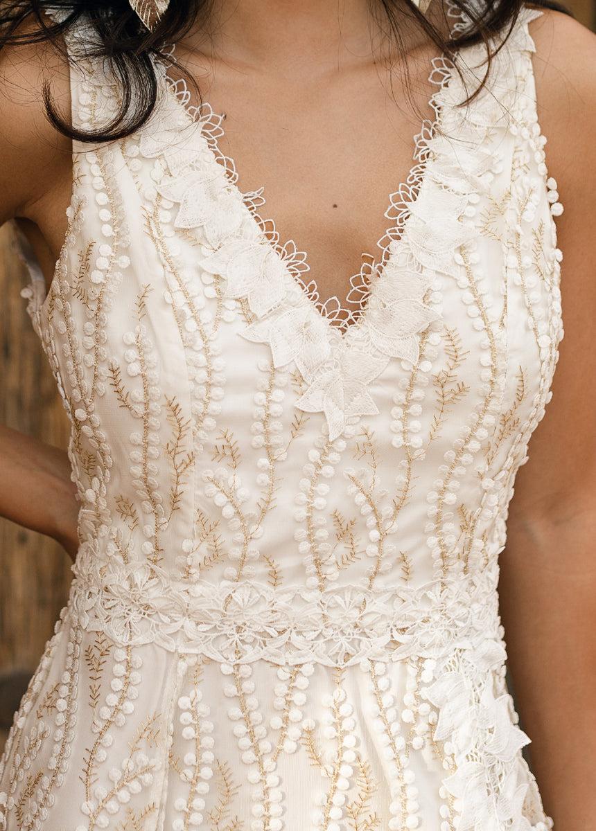 Aiya Dress in Cream Female Product Image