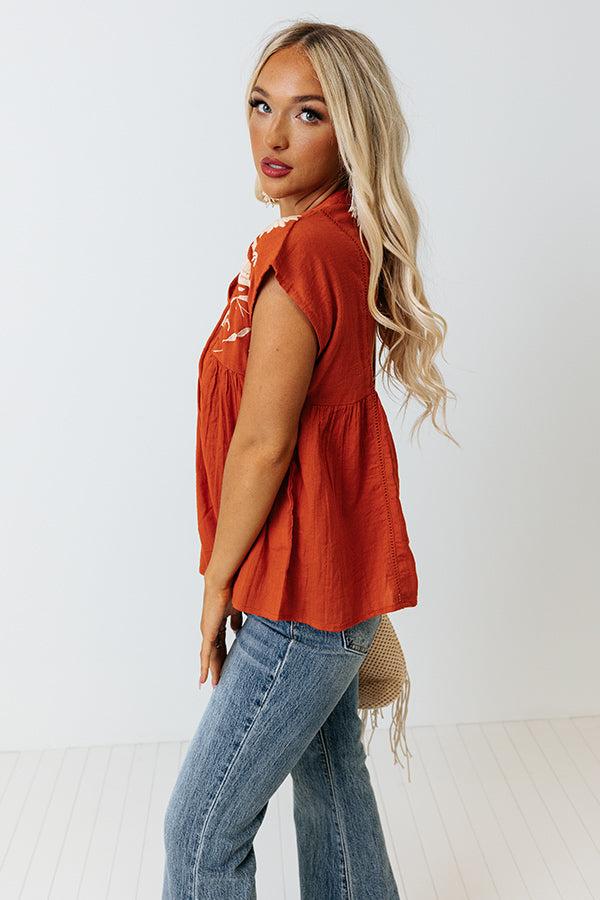 Bali Awaits Embroidered Top Product Image