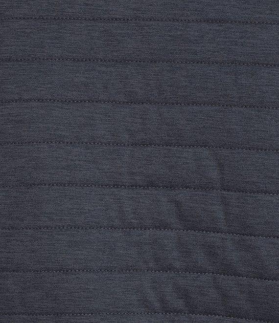 Roundtree & Yorke Long Sleeve Solid Quilted Snap Mockneck Pullover Product Image