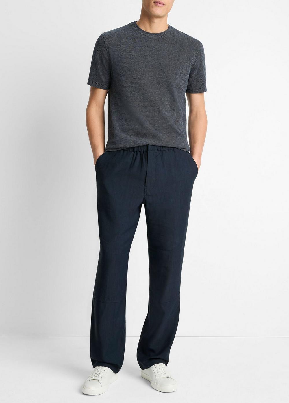 Birdseye Jacquard Pima Cotton T-Shirt Product Image