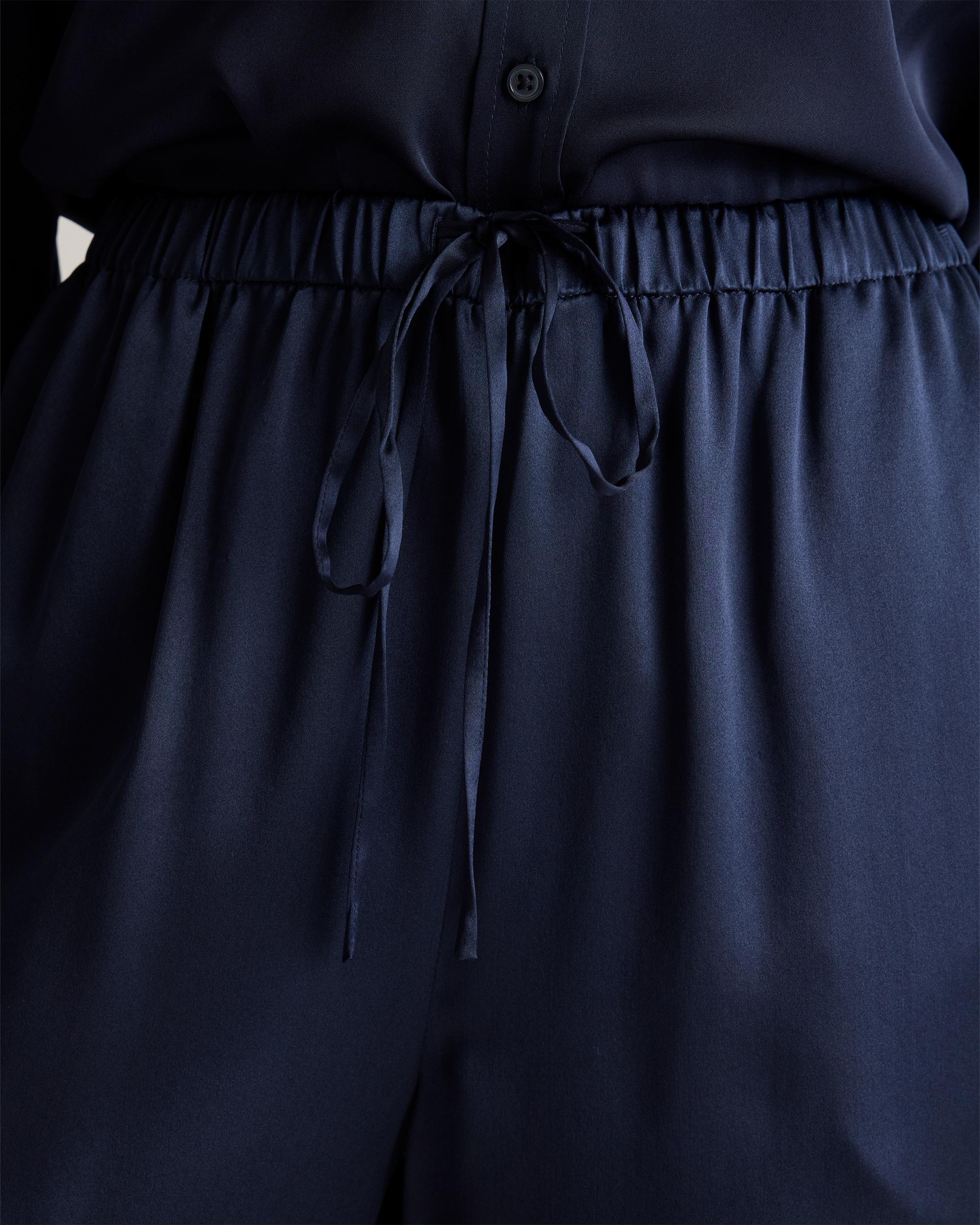 Quince | Women's Drawstring Wide Leg Pants Size XL, Silk Product Image