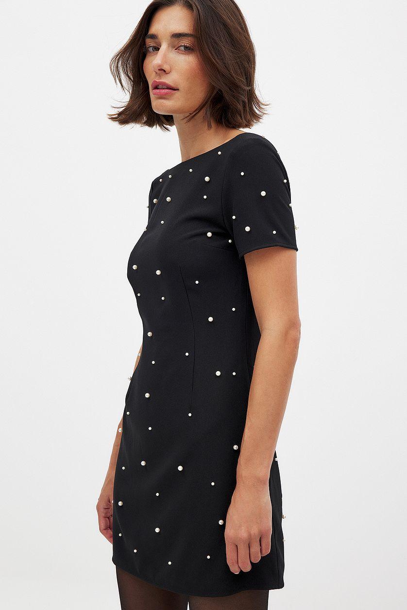 Pearl Embellishment Dress Product Image