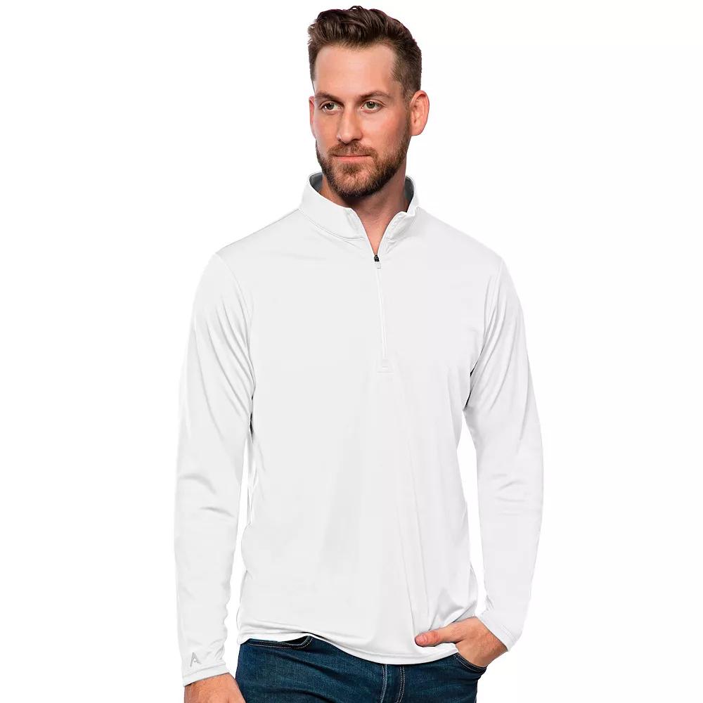 Men's Antigua Blank Tribute Quarter Zip Pullover,  Product Image