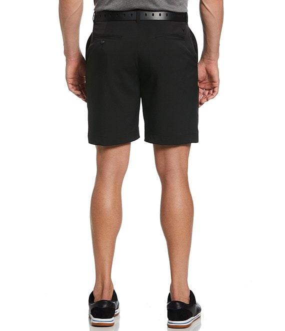 Callaway Classic Fit Flat Front Opti-Stretch Active Waistband Solid 9#double; Inseam Shorts Product Image