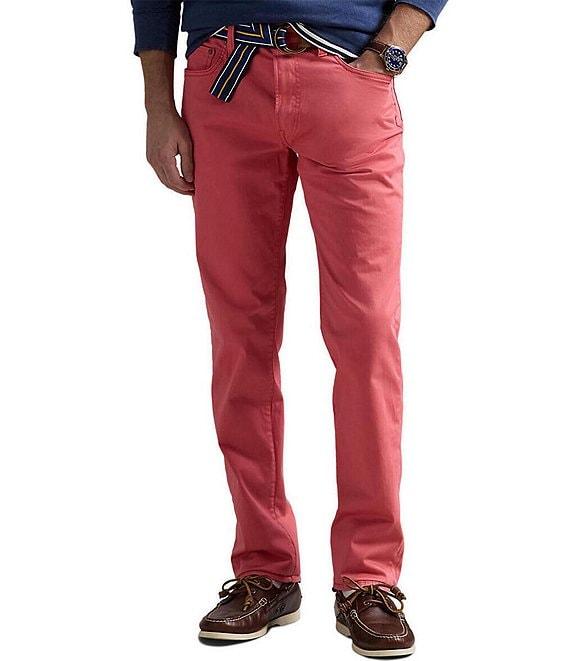 Polo Ralph Lauren Varick Slim Straight Stretch Sateen Pants Product Image