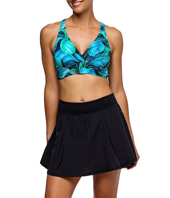 Next by Athena Good Karma Courtside Pleated Back Swim Skort Product Image