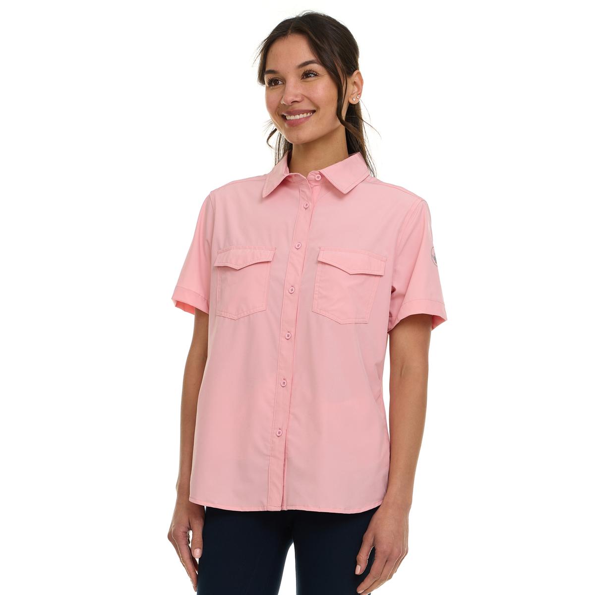 Canada Weather Gear Women's Short Sleeve Button-Up Shirt Product Image