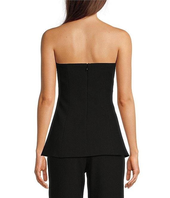 Le' AL.X Woven Crepe Straight Neck Sleeveless Cargo Suit Coordinating Top Product Image
