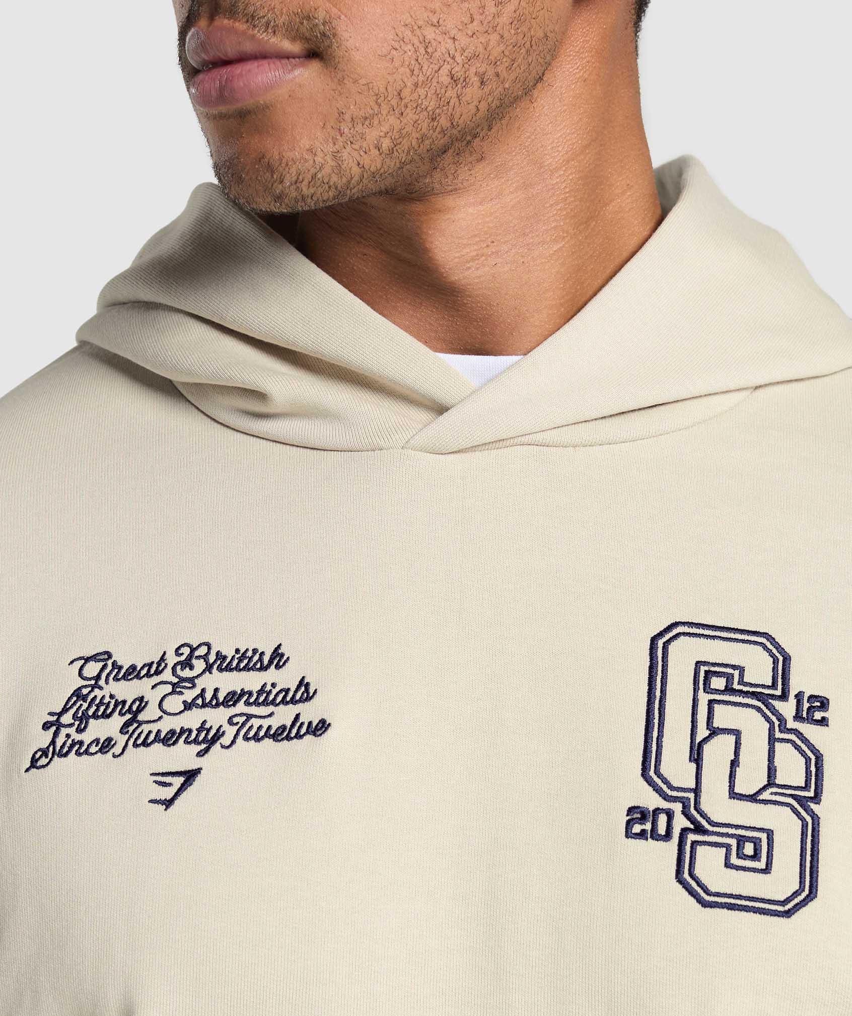 Gymshark Lifting Essentials Hoodie - Pebble Grey Male Product Image