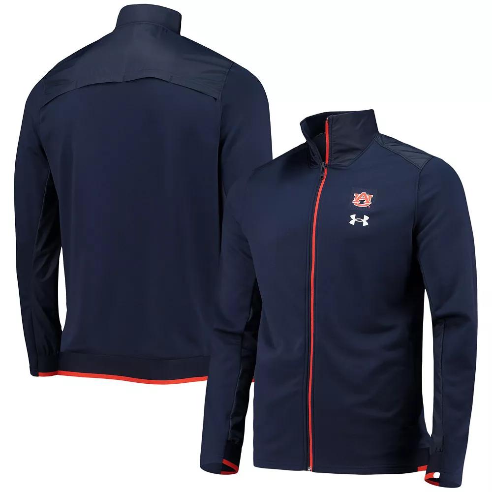 Men's Under Armour Navy Auburn Tigers 2021 Sideline Command Full-Zip Jacket,  Product Image