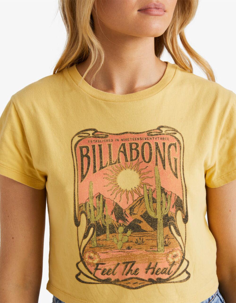 BILLABONG Feel The Heat Womens Crop Tee - YELLOW Product Image