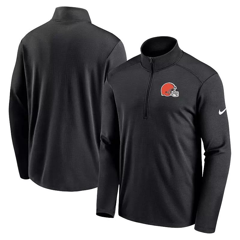 Men's Nike  Black Cleveland Browns Pacer Half-Zip Top, Size: Small Product Image