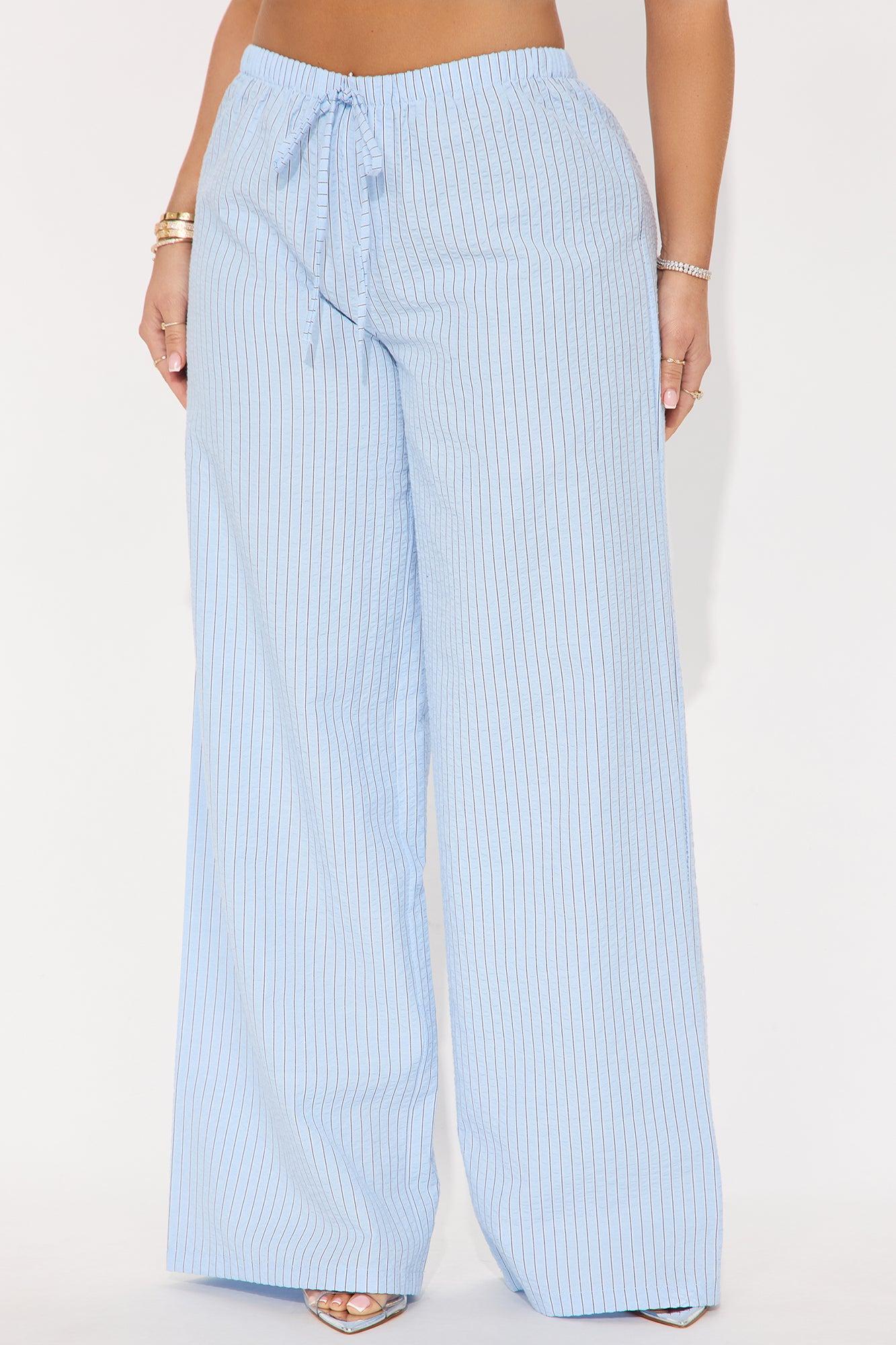 Tina Striped Pant - Blue Product Image