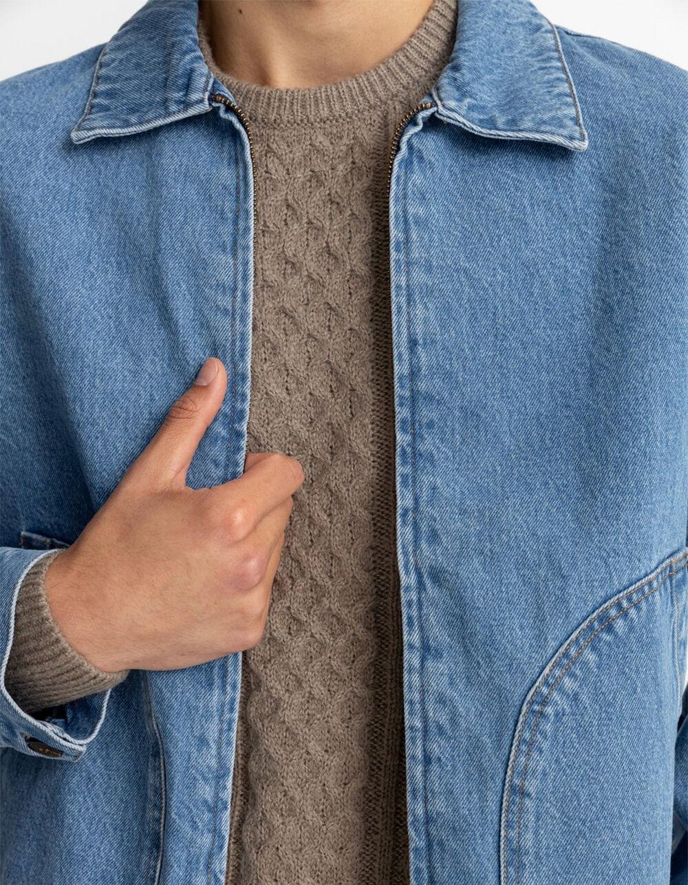 RHYTHM Mens Denim Utility Jacket - INDIGO Product Image