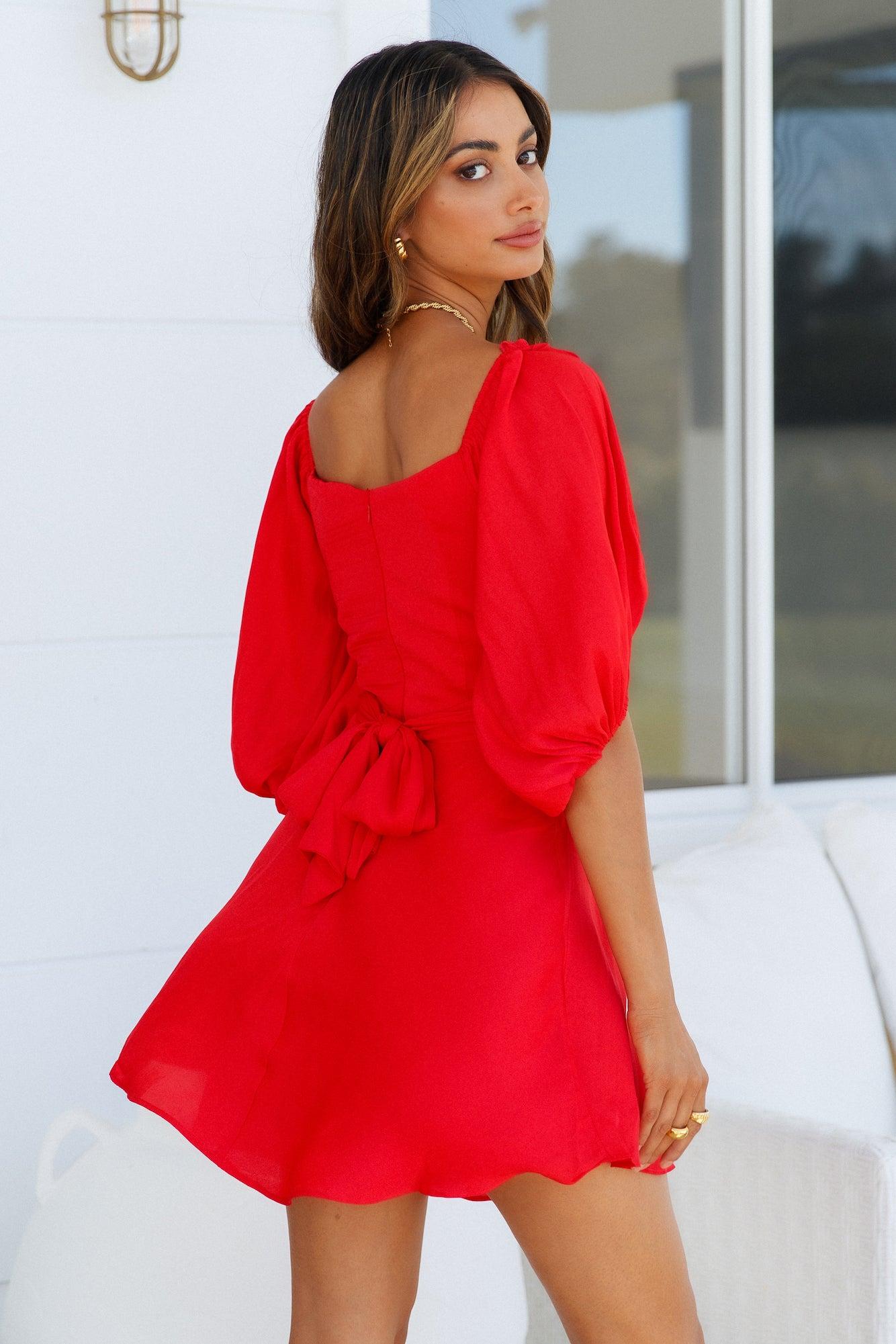 Fate Found Us Dress Red Product Image