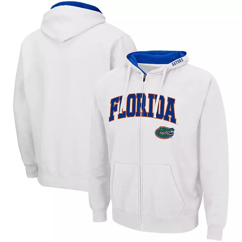 Men's Colosseum White Florida Gators Arch & Logo 3.0 Full-Zip Hoodie, Size: XL Product Image