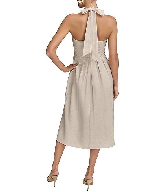 Donna Karan Halter Neck A-Line Midi Dress Product Image