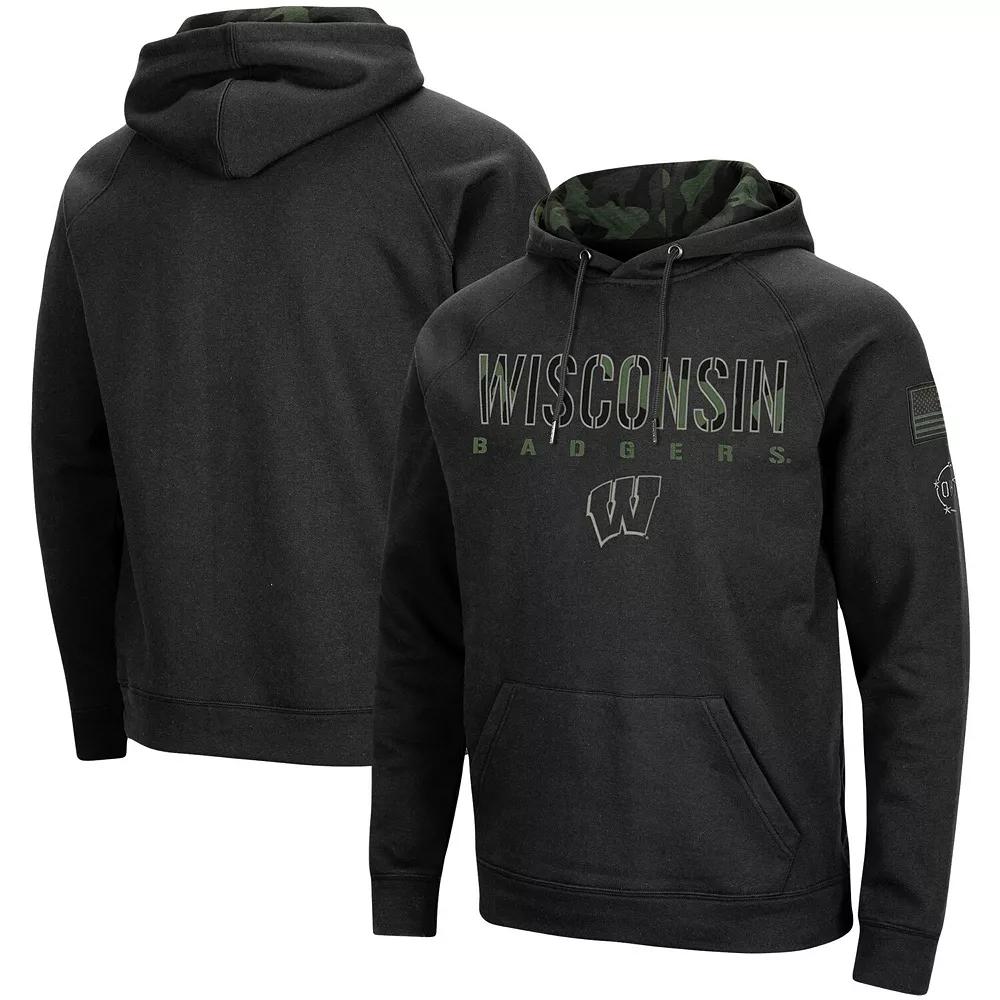 Men's Colosseum Black Oklahoma Sooners OHT Military Appreciation Camo Pullover Hoodie,  Product Image