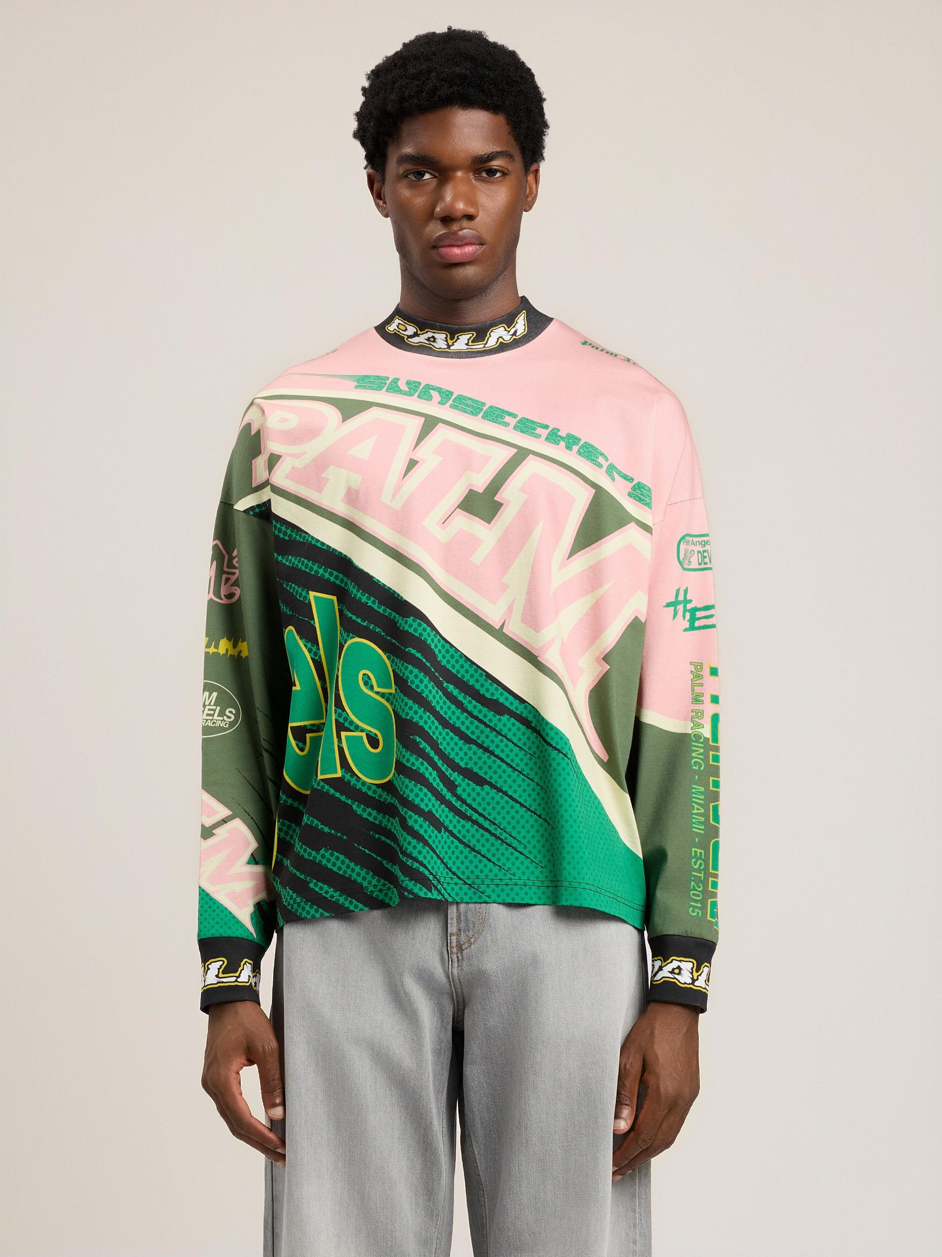 Racing Loose Long-Sleeved T-Shirt Product Image