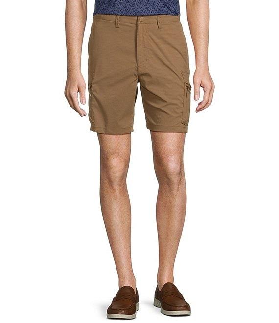 Roundtree & Yorke Performance Classic Fit Flat Front 9#double; Cargo Shorts Product Image