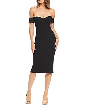 Dress the Population Bailey Off-the-Shoulder Sheath Dress Product Image