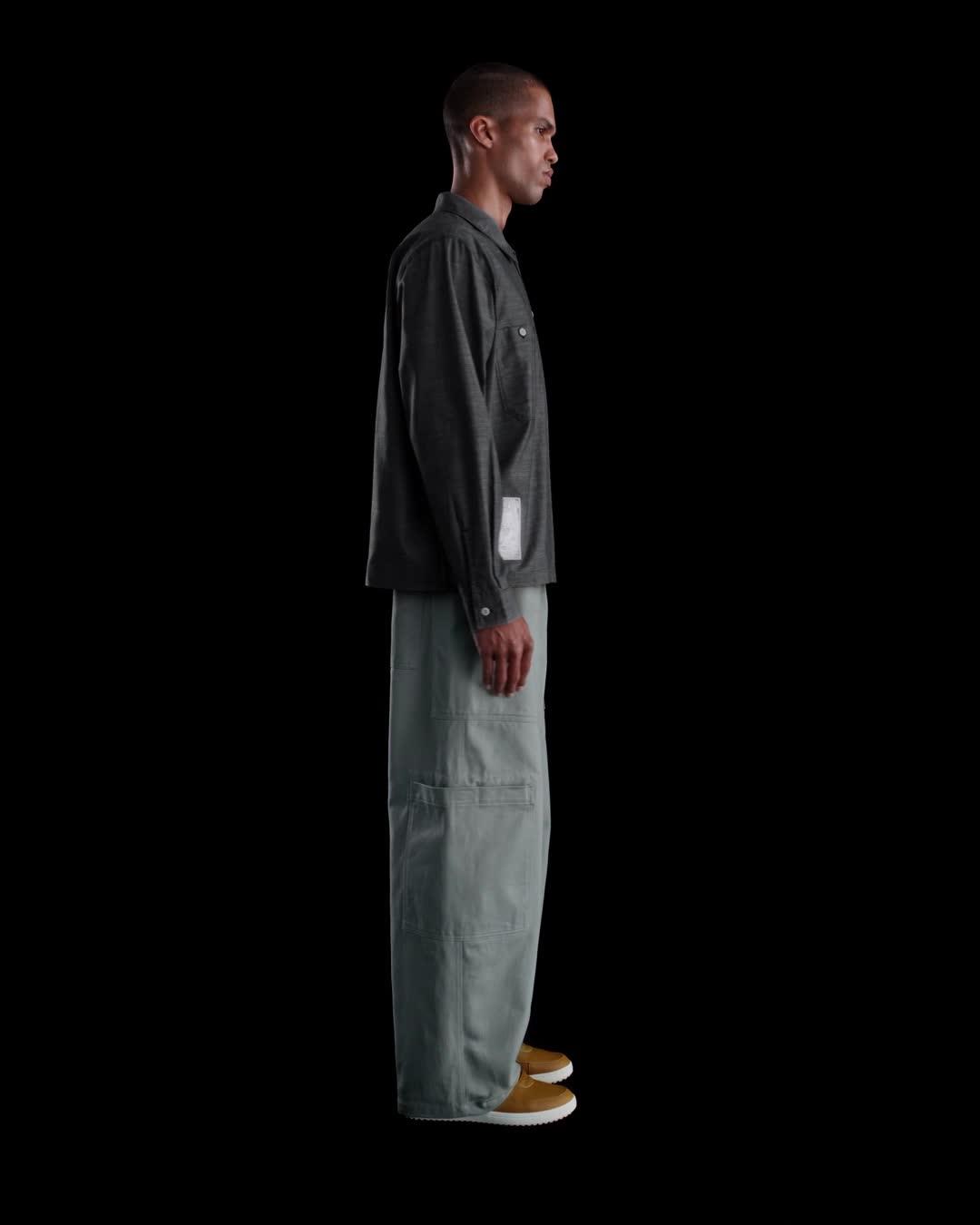 Nike Mens Life Chambray Long-Sleeve Painters Shirt | HV0882-060 Product Image