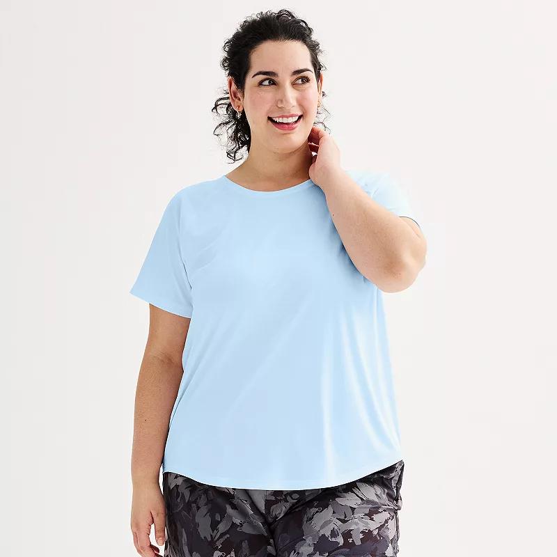 Plus Size Tek Gear® Dry Tek Short Sleeve Tee, Women's, Size: 4XL, Peyton Purple Product Image