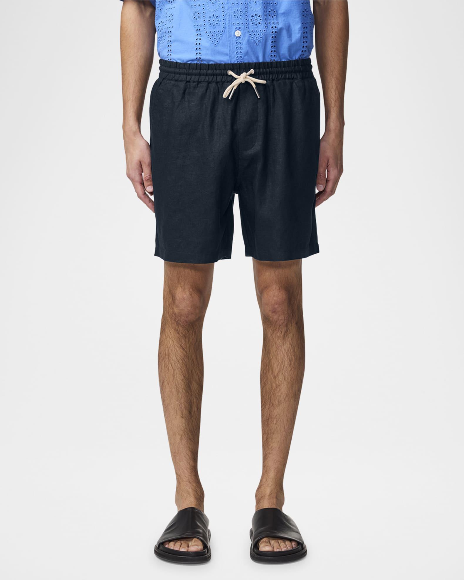 Men's Gregor Drawstring Linen Shorts  Product Image