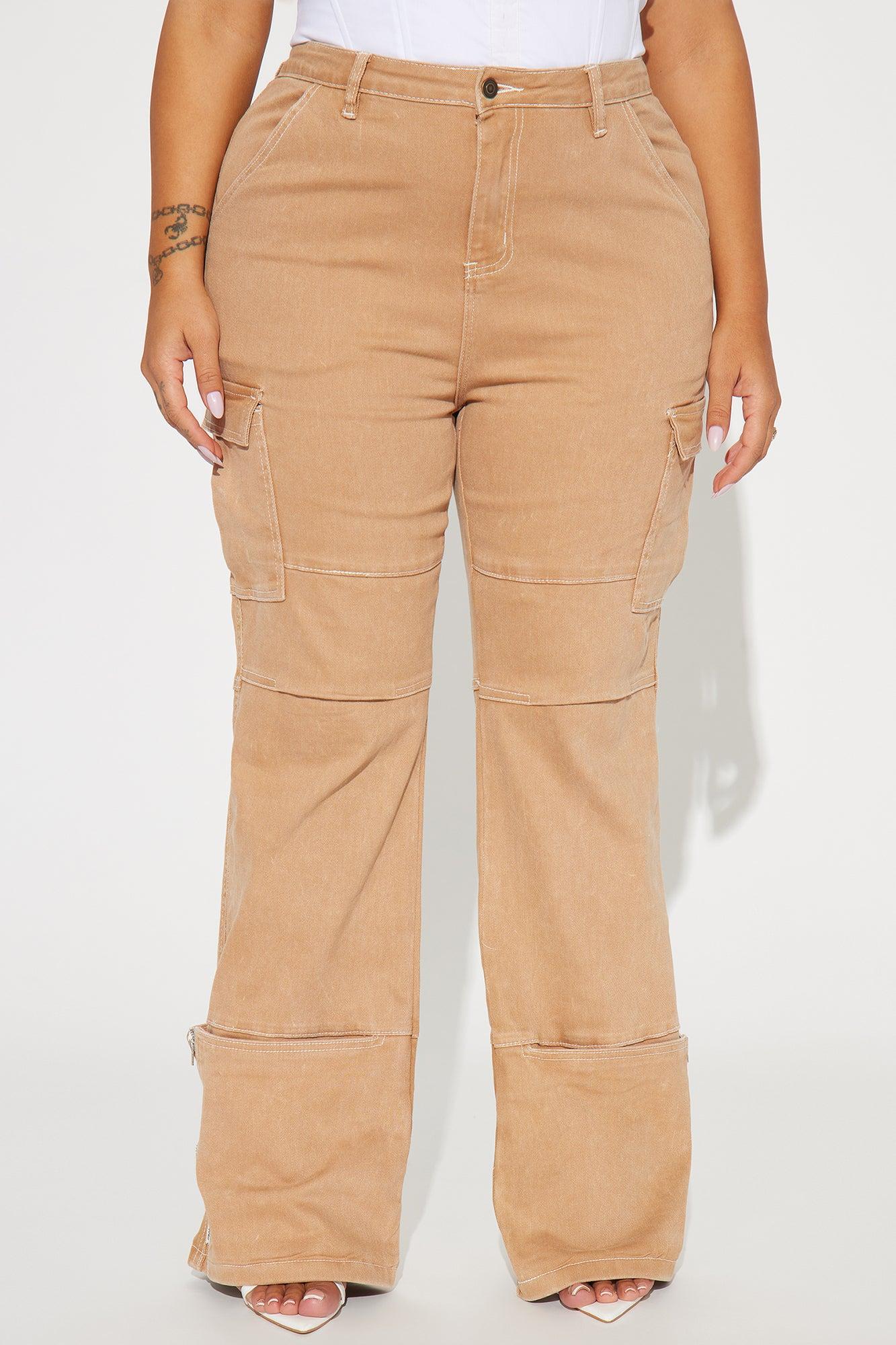 Alternate Universe Stretch Cargo Jeans - Tan Product Image