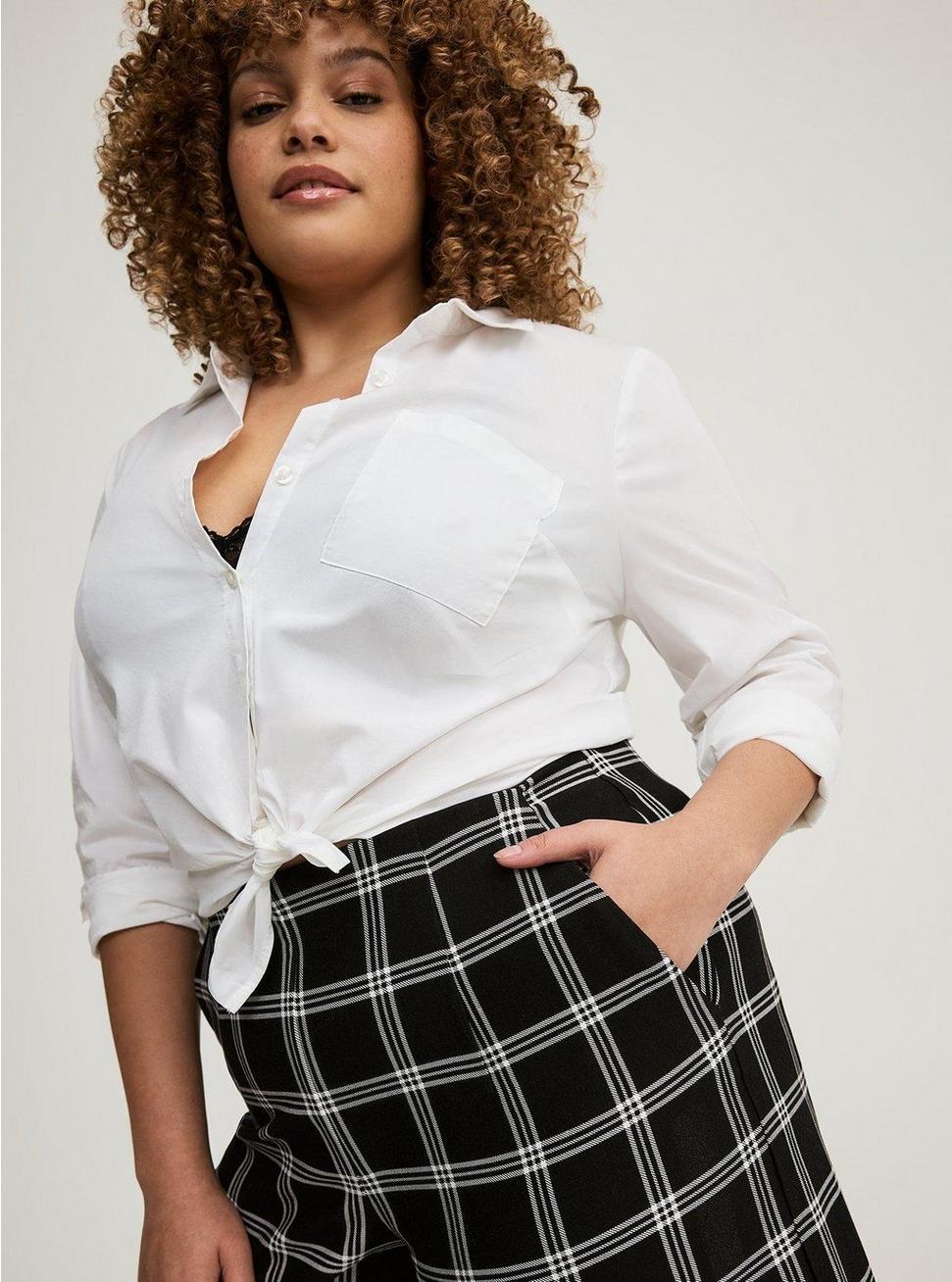 Pull-On Wide Leg Crop Pant Product Image