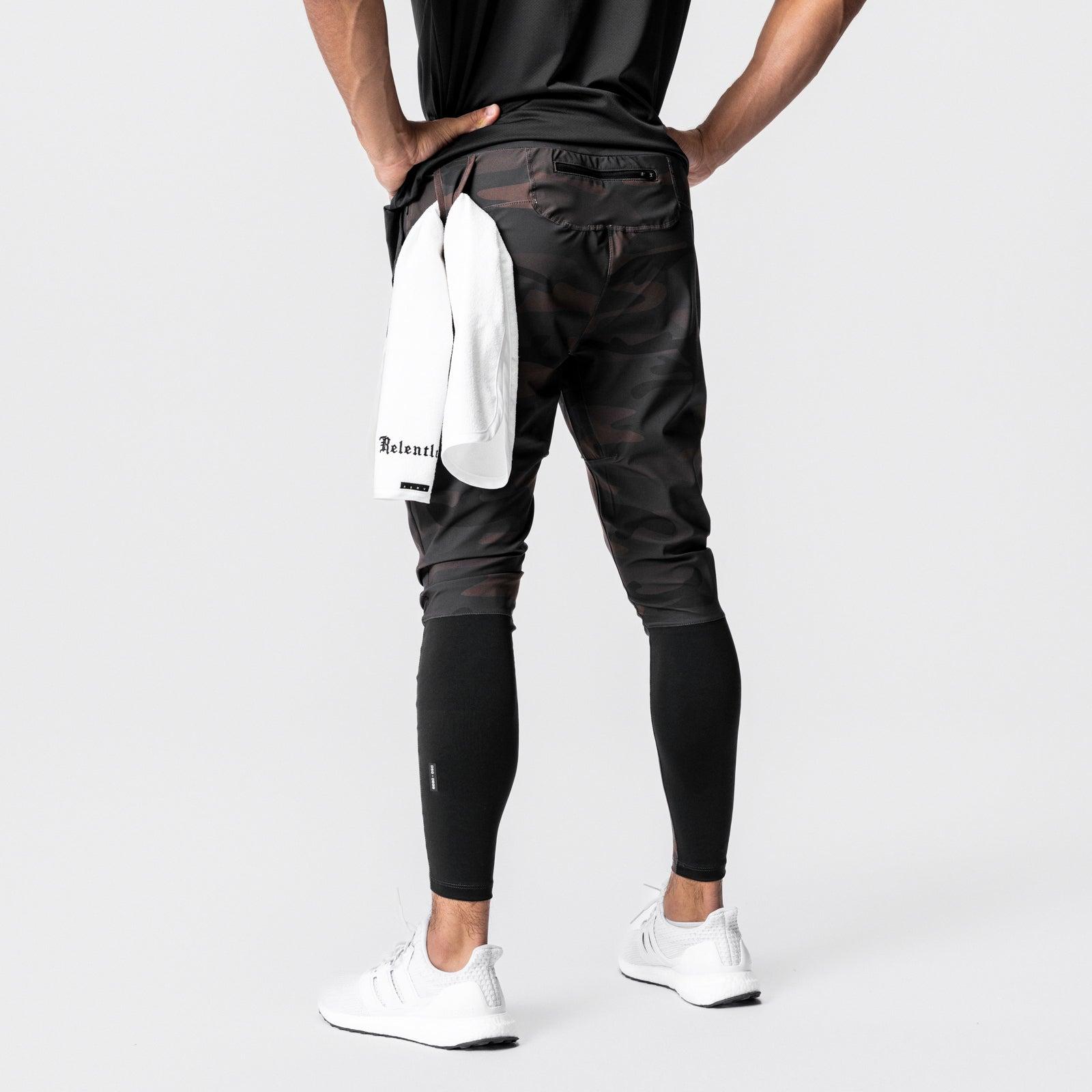 0914. Tech-Terry™ Paneled Cinch Cargo Jogger - Black/Wave-Dye Product Image