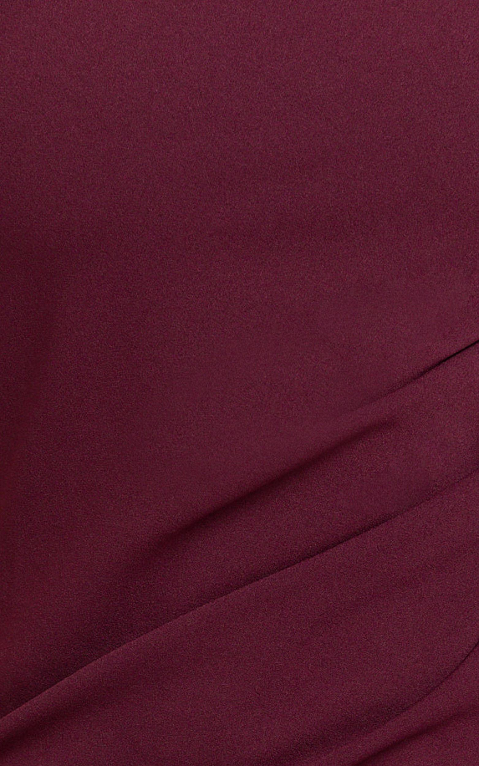 Genie Maxi Dress - Off The Shoulder Dress in Wine Product Image