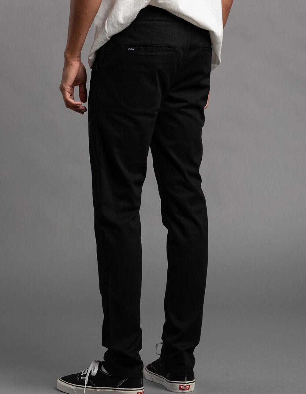 RSQ Mens Skinny Chino Pants - BLACK Product Image