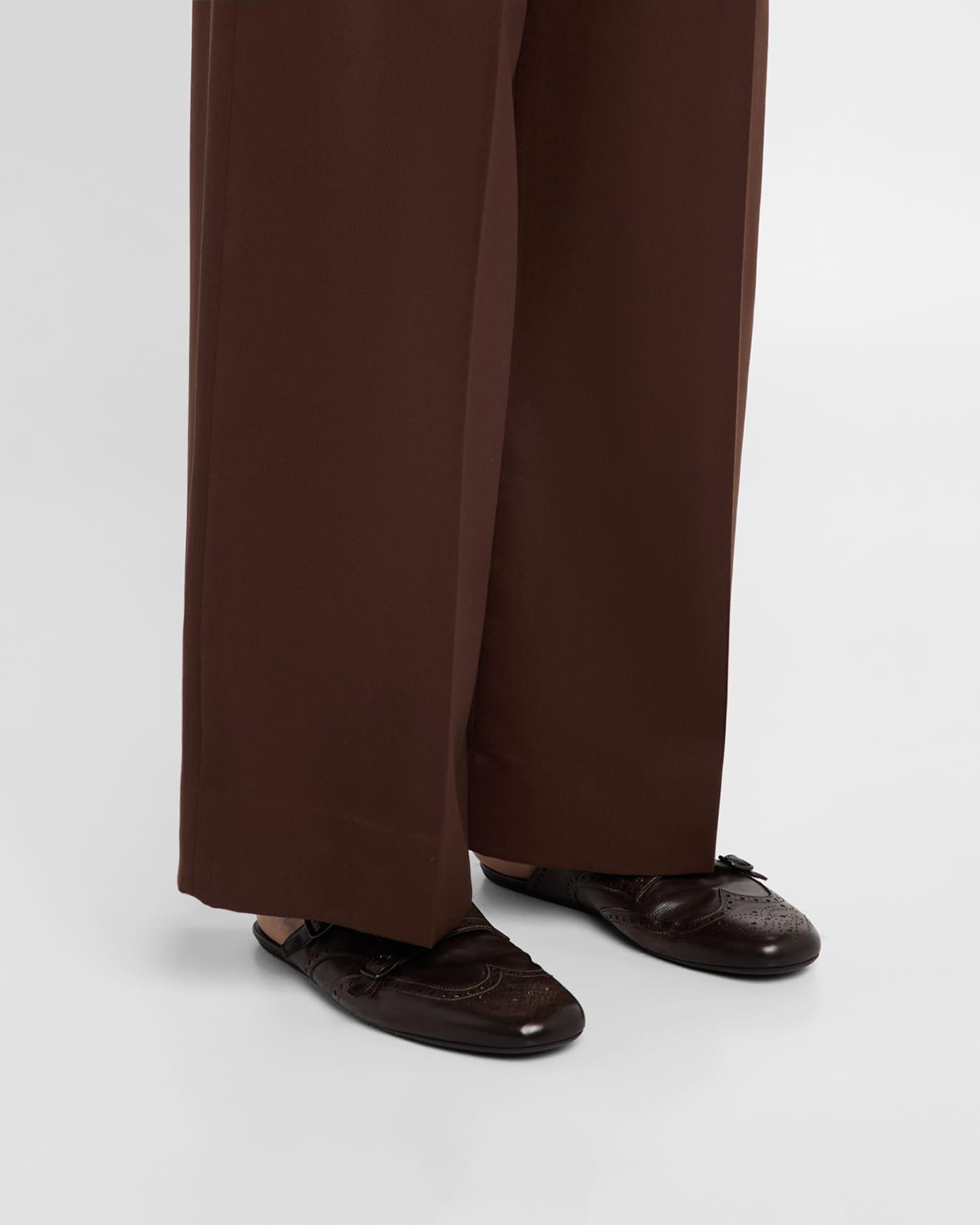 Men's Shuffle Leather Double-Monk Strap Mules Product Image