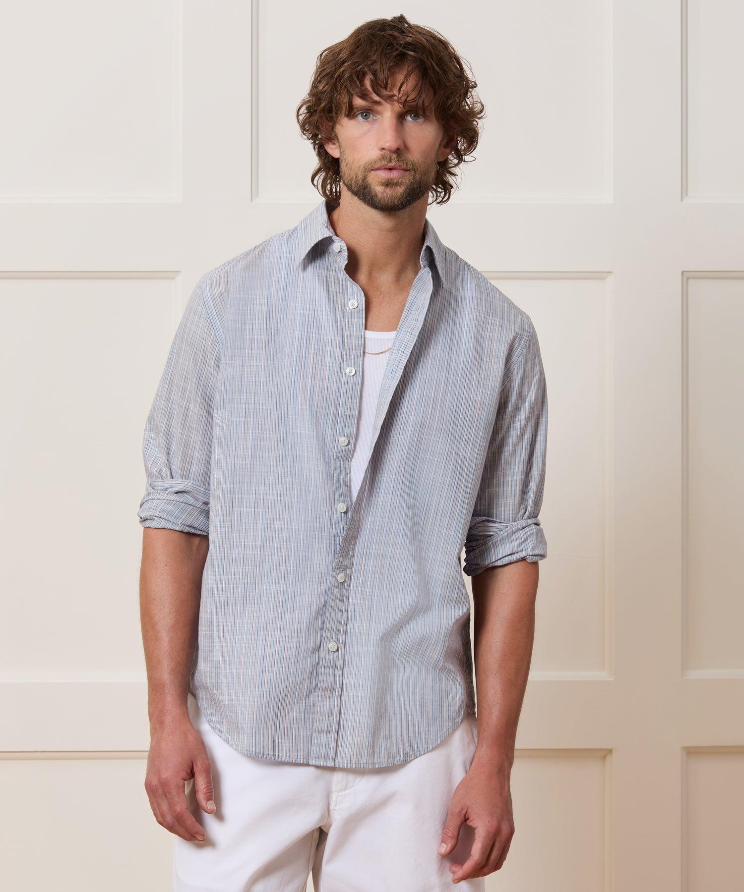 Slim Summerweight Point Collar Shirt Product Image