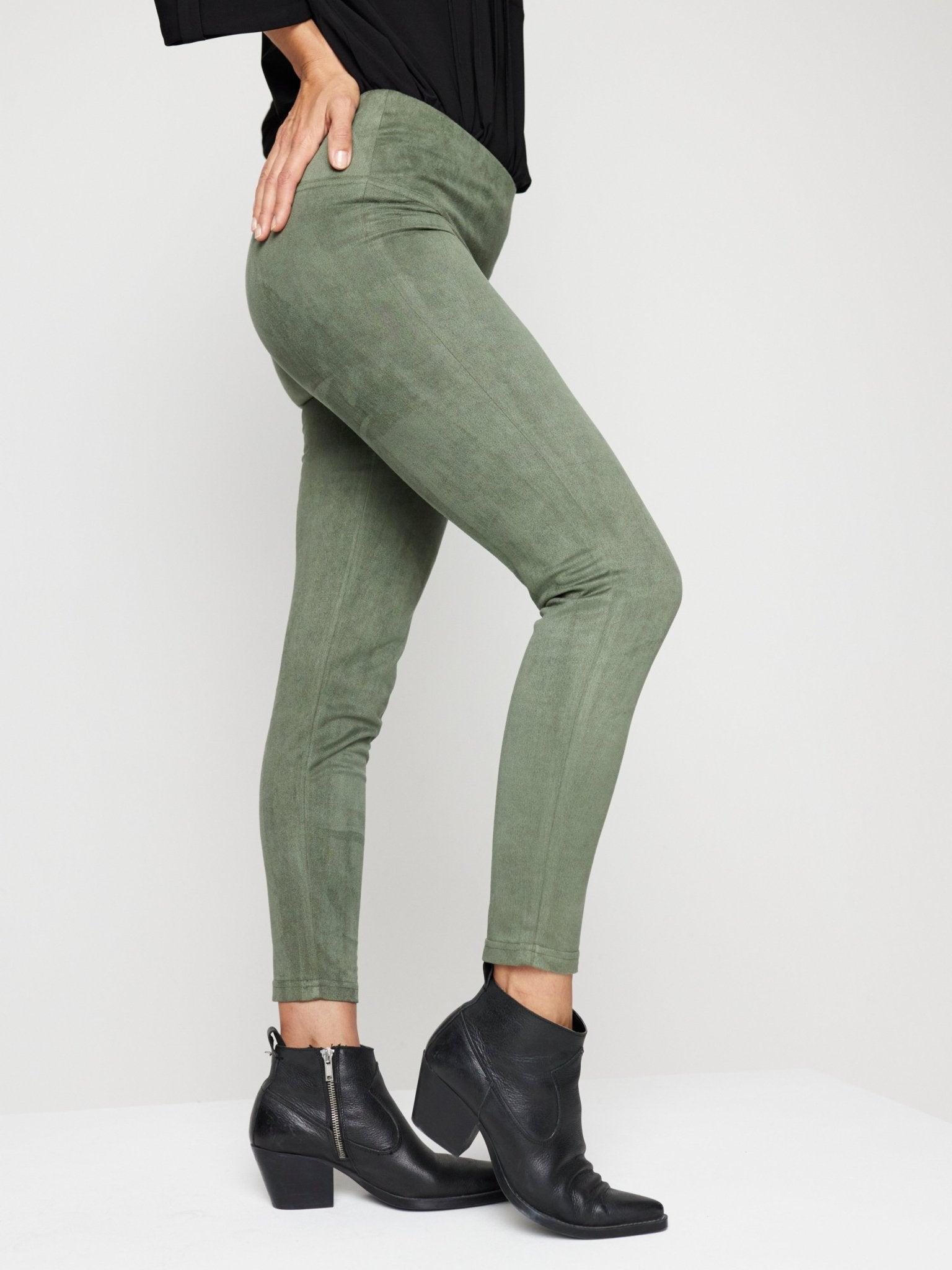 Roz & Ali Tummy Control Faux Suede Female Product Image