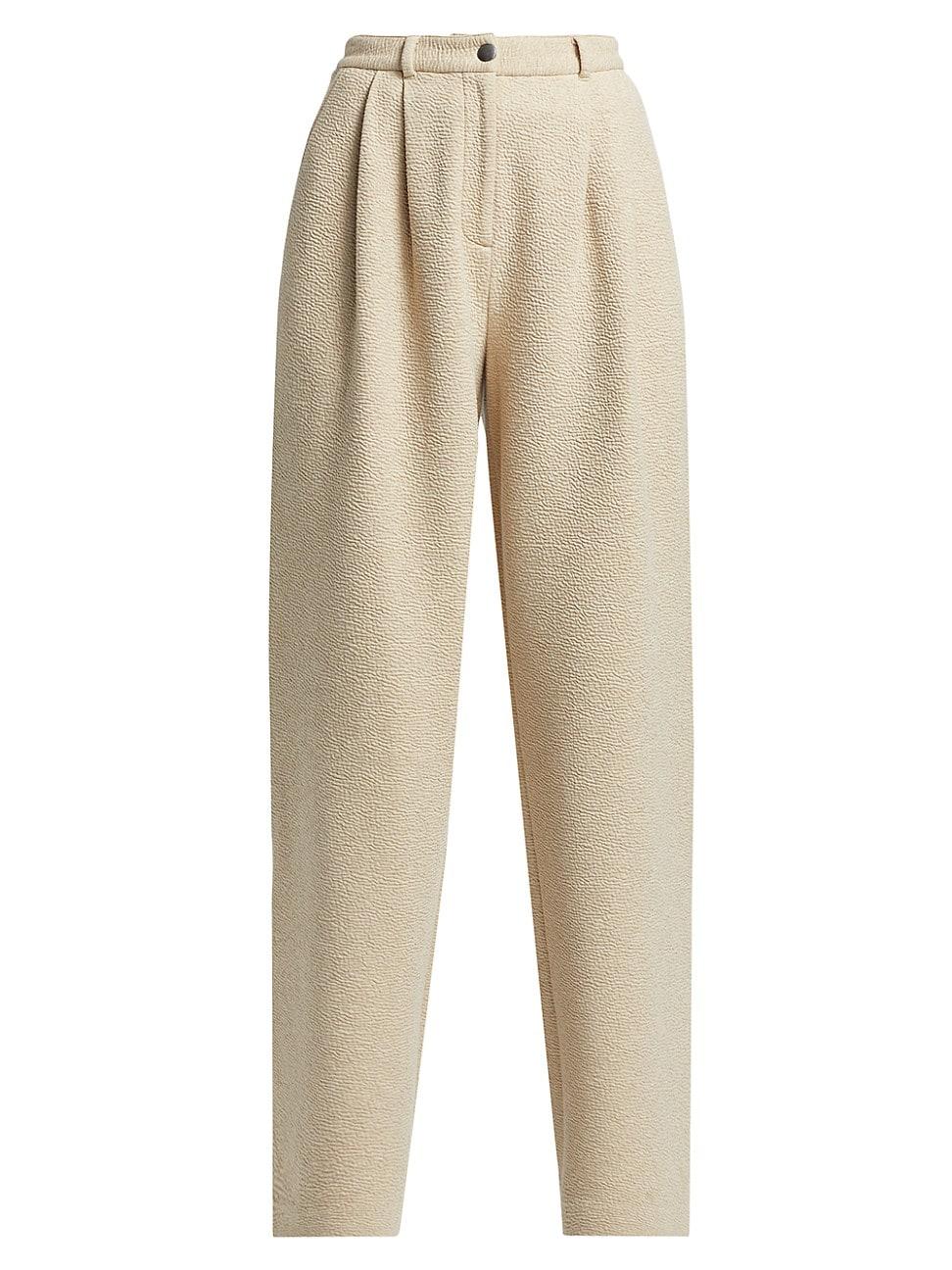 Womens Tristan Cloque-Knit Straight-Leg Pants Size 0 Product Image
