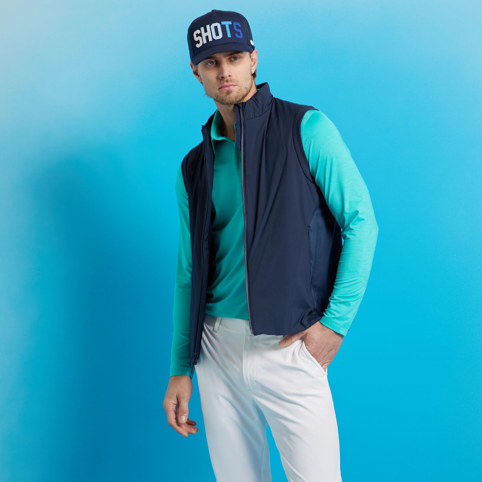 MÉLANGE ICE NYLON LONG SLEEVE POLO Product Image