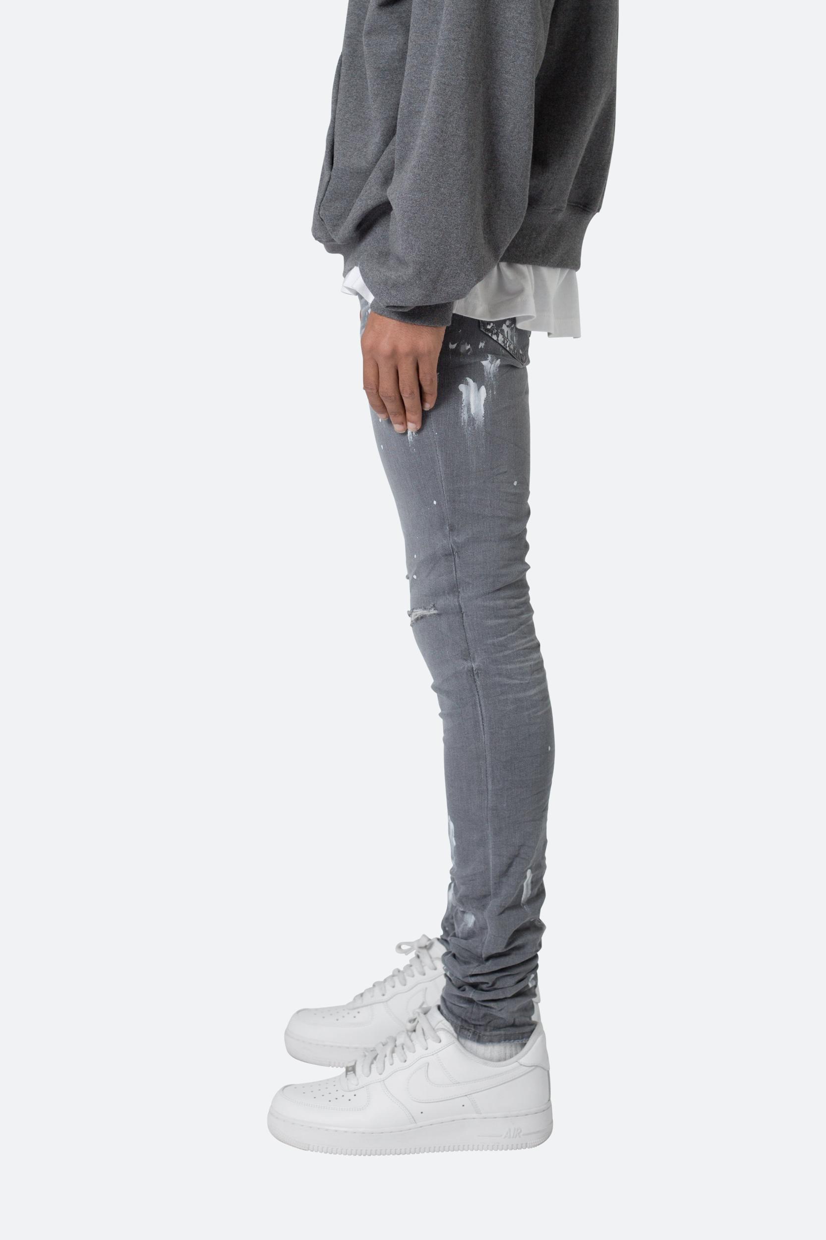 X504 Stretch Skinny Denim - Grey Product Image