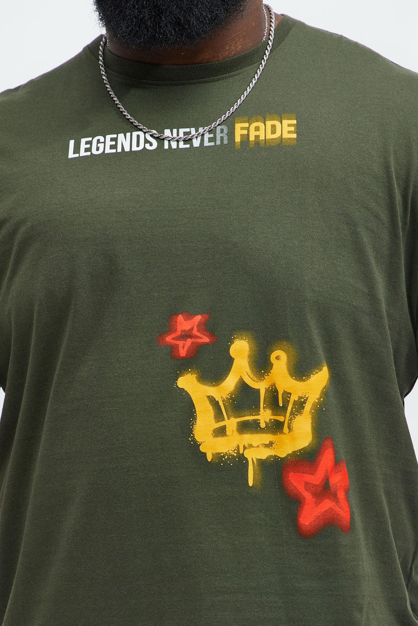 Legends Never Fade Short Sleeve Tee - Dark Olive Product Image